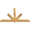 Ekena Millwork Kennewick Rough Sawn Timber Gable Bracket, Western Red Cedar, 96"W x 64"H x 4"D x 6"F, 16/12 Pitch GBW096X64X0406KEN00RWR - alternate 2